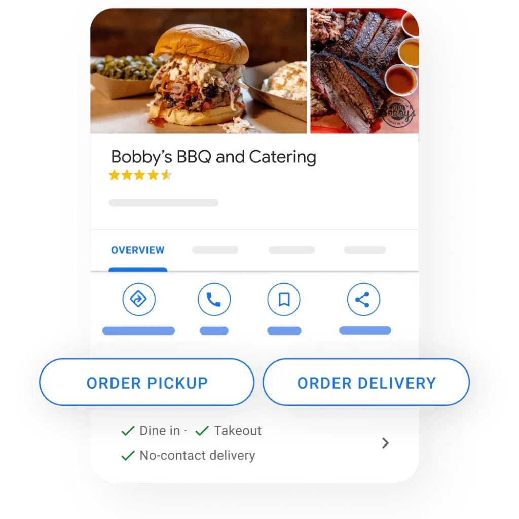 Make it easier for customers to order takeout or delivery from your Google profile in Malabar, Brevard County, and nationwide