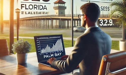 Palm Bay business owner analyzing Local SEO performance vs. traditional advertising costs.